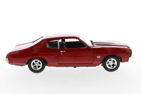 JOHNNY LIGHTNING 1/18 FAST & FURIOUS 1970 CHEVY CHEVELLE SS RED (39578) (C1128-11)