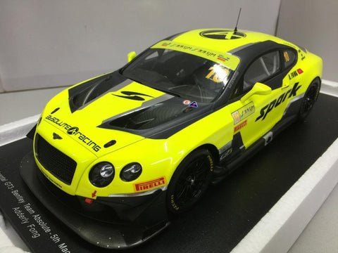 SPARK 1/18 BENTLEY CONTINENTAL GT3 MACAU GT WORLD CUP 2016 18SA008 (16008) (PIU300)