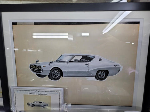 日本 Tomica  車盒彩繪藝術家松本光正 MITSUMASA MATSUMOTO  原稿高清放大複印 限量printing 一套六張連限量編號