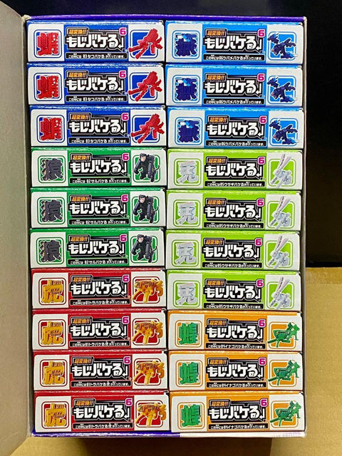 BANDAI 76844 漢字動物超變換 虎 蛸 兔 猿 蝗 燕 一盒20個 動物六種三色全18種 EPC-81-6X20
