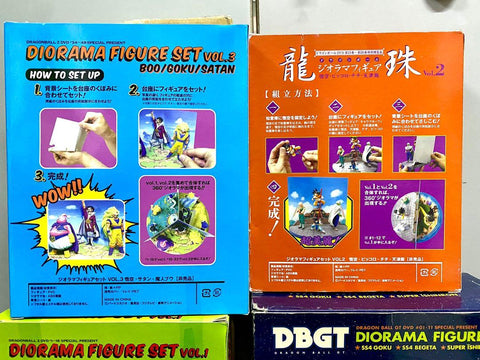 DRAGON BALL GT DVD DIORAMA FIGURE 龍珠 VOL.1-2 DVD DRAGONBALL Z SET VOL.1-3 神殿型 KARIN 塔型 DISPLAY 台 SET OF 8（BUY)