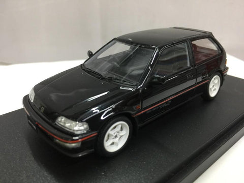 Hobby JAPAN MARK 43 1/43 Honda CIVIC EF9 SIR II with 無限 RNR Wheel Black Metallic (PM4396MBK) (04907) (PIU100)