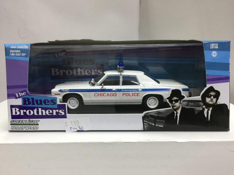 GREENLIGHT 1/43 The Blues Brothers 1975 Dodge Monaco Chicago Police 86422 (01081) (PIU30)