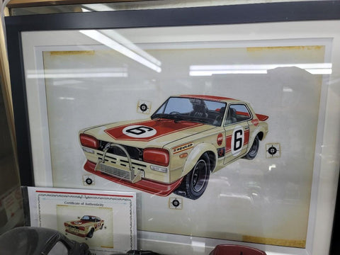 日本 Tomica  車盒彩繪藝術家松本光正 MITSUMASA MATSUMOTO  原稿高清放大複印 限量printing 一套六張連限量編號