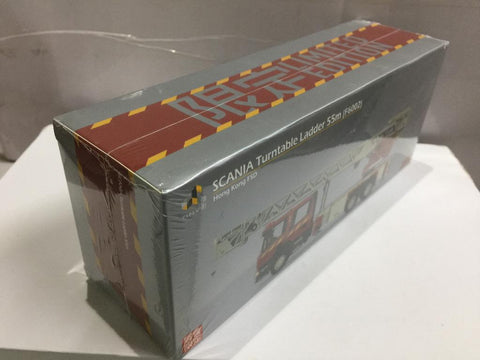 TOYEAST TINY CITY DIE-CAST MODEL CAR SCANIA TURNTABLE LADDER 55m F6002 HONG KONG FSD 鋼梯 港灣 ATC65020 (10877) (C1120-26)
