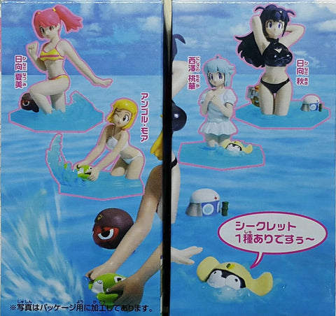 BANDAI 32086 KERORO軍曹 女主角 沙灘編 日向夏美 安哥爾·摩亞 日向秋 西澤桃華 盒蛋套裝 連隱藏版 KERORO GUNSO KERORO HEROINES BEACH COLLECTION HINATA NATSUMI ANGOL MOIS HINATA AKI NISHIZAWA MOMOKA SET WITH SECRET (BUY-MC) L