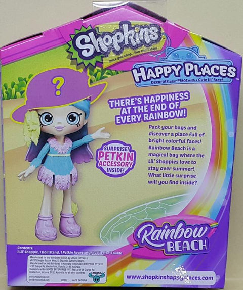 MOOSE 56841 SHOPKINS HAPPY PLACES RAINBOW BEACH FAITH FEATHERS (EPC-2288-12) 存