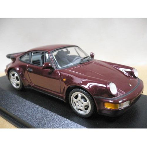 MINICHAMPS 1/43 PORSCHE 911 TURBO 1990 RED METALLIC (430 069106) (04445) (BUY)