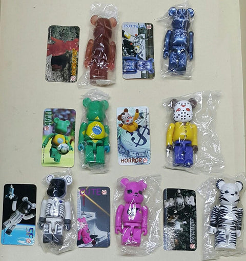 MEDICOM BE@RBRICK SERIES 3 JELLYBEAN PATTERN FLAG HORROR SF CUTE ANIMAL SET (BUY-SPK)