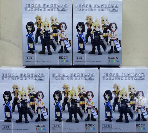 SQEX 31005 史克威爾艾尼克斯 最終幻想 古蘭特·史特萊夫 莉諾雅·哈蒂莉 優娜 梵 潘妮蘿 盒蛋套裝 SQUARE ENIX FINAL FANTASY TRADING ARTS MINI CLOUD STRIFE RINOA HEARTILLY YUNA VAAN PENELO SET (BUY-MC) 存