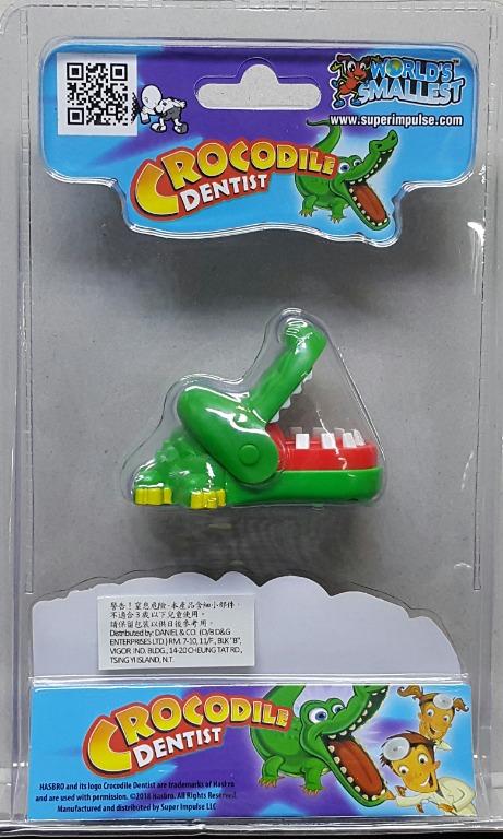 HASBRO 00756 經典迷你玩具系列 鱷魚牙醫 A GAME OF DARING DENTISTRY WORLD'S SMALLEST CROCODILE DENTIST (EPC-2150-8) 存