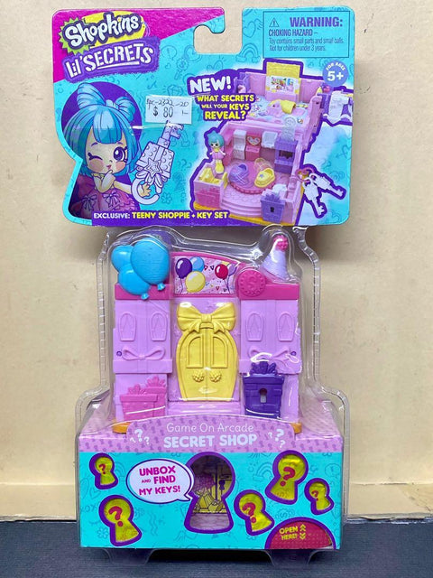 MOOSE 57479 小小秘密 開鎖驚喜迷你樂園 遊戲玩樂室 SHOPKINS LIL’ SECRETS GAME ON ARCADE SECRET SHOP (EPC-2322-20) 存