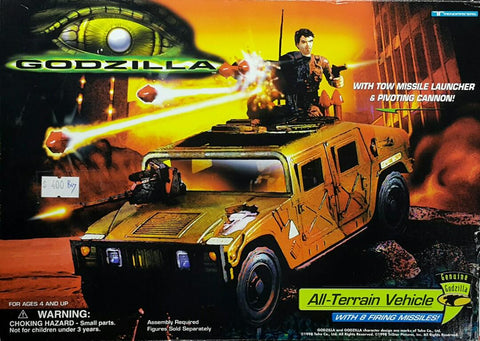 TRENDMASTERS 08544 哥斯拉 全地形車 GOD ZILLA ALL-TERRAIN VEHICLE WITH TOW MISSILE LAUNCHER & PIVOTING CANNON (BUY) L