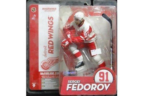 MCFARLANE NHLPA SPORTSPICKS SERIES 9 RED WINGS 91 SERGEI FEDOROV 71412 (PA-0M)