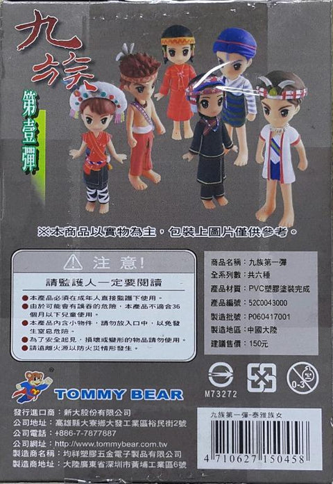 TOMMY BEAR 15045 九族 第一彈 泰雅族 布農族 阿美族 盒蛋套裝 FORMOSAN ABORIGINAL VOL.1 ATAYAL BUNUN AMIS PANGCAH SET (BUY-CW) L