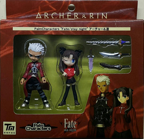 TORANOANA 20185 掌上人物 命運守護夜 弓箭手 與 遠坂凜 套裝 PALM CHARACTERS FATE/STAY NIGHT ARCHER & RIN SET (BUY-MC) 存
