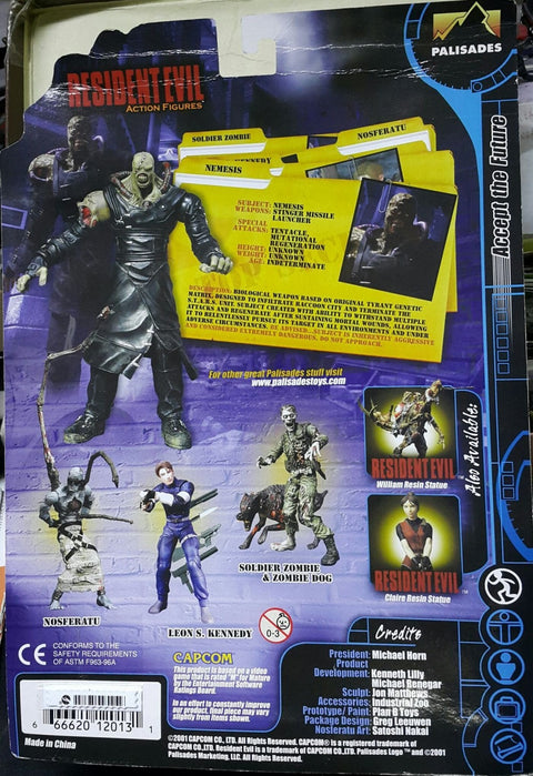 PALISADES CAPCOM RESIDENT EVIL 3 NEMESIS BIOHAZARD 3 LAST ESCAPE ACTION FIGURES SERIES 1 NEMESIS 生化危機3 最終逃脫 追跡者 (BUY-12013-SPK-L)