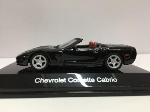 AUTOART 1/64 CHEVROLET CORVETTE CONVERTIBLE 1998 BLACK (20151) (C1123-134)