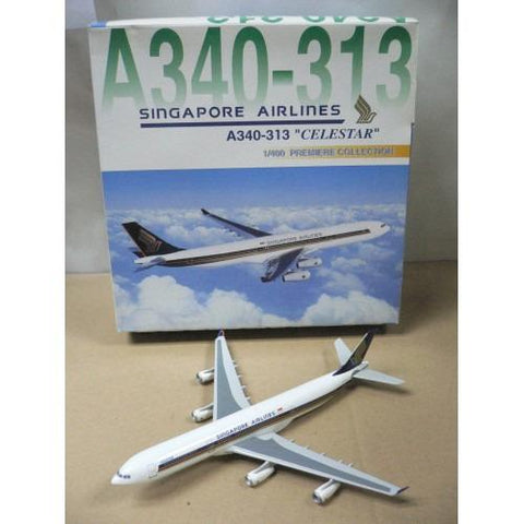 DRAGON WINGS 1/400 SINGAPORE AIRLINES AIRBUS A340-313 "CELESTAR" 9V-SJA (55003) (BUY)