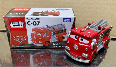TAKARA TOMY TOMICA CARS 反斗車王 C-07 消防車 小紅 FIRE ENGINES RED (PIU-22店）