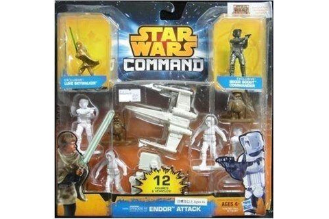 HASBRO 25739 星球大戰 STAR WARS COMMAND ENDOR ATTACK LUKE BIKER SCOUT (PIU/KW201-30)