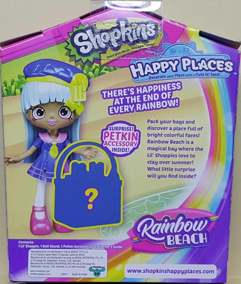 MOOSE 56841 SHOPKINS HAPPY PLACES RAINBOW BEACH POPSI BLUE (EPC-2288-12) L