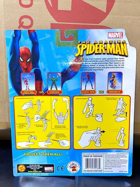 TOY BIZ 72438 神奇蜘蛛俠 蜘蛛俠 惡鬼 MARVEL THE AMAZING SPIDER-MAN SPIDER-MAN VS HOBGOBLIN WITH FREE WHEELING GLIDER (LOTR) 店/SA