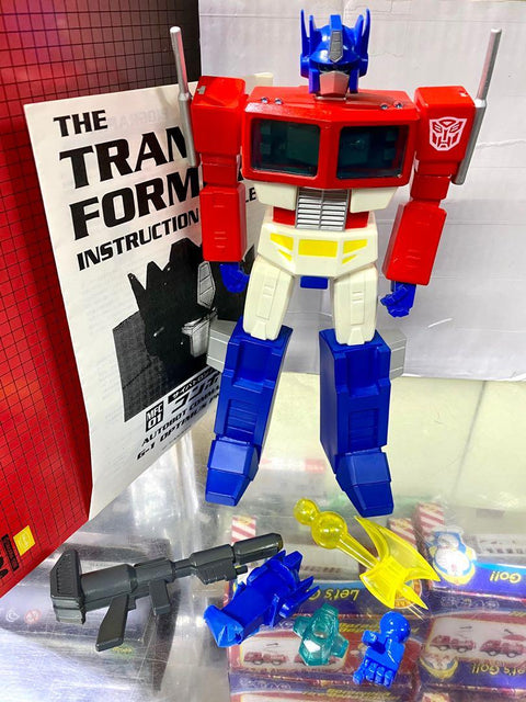 C253-676 TAKARA 1999 TRANSFORMERS MFC01 AUTOBOT COMMANDER G-1 OPTIMUS PRIME TIME HOUSE 空心膠