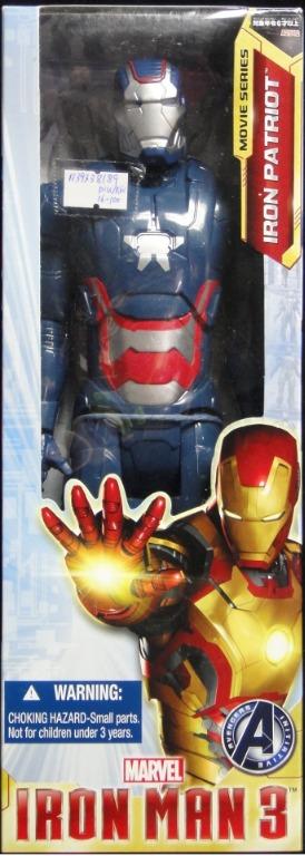 HASBRO 60697 漫威 復仇者聯盟 鐵甲奇俠3 泰坦英雄系列 電影系列 鐵甲愛國者 MARVEL AVENGERS INITIATIVE IRON MAN 3 TITAN HERO SERIES MOVIE SERIES 12 INCH IRON PATRIOT (PIU/KW16-100) 存