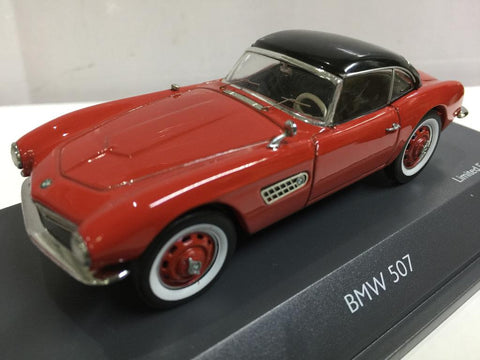 SCHUCO 1/43 BMW 507 WITH HARDTOP RED BLACK (02034) (PIU100)