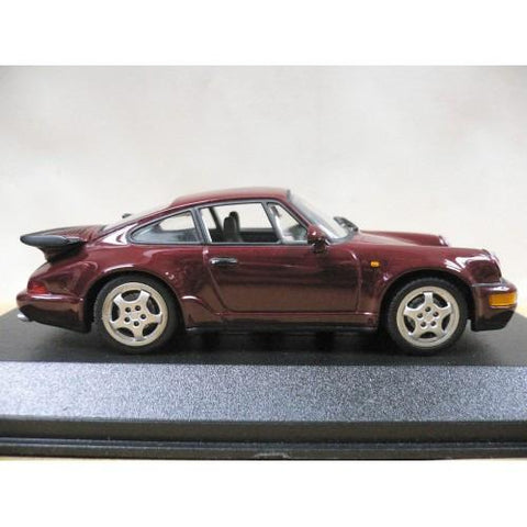 MINICHAMPS 1/43 PORSCHE 911 TURBO 1990 RED METALLIC (430 069106) (04445) (BUY)