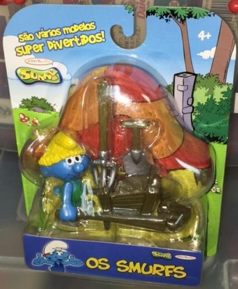 JAKKS PACIFIC 93205 SUNNY SUPER DIVERTIDOS THE SMURFS 藍精靈 OS SMURFS MINI FIGURE