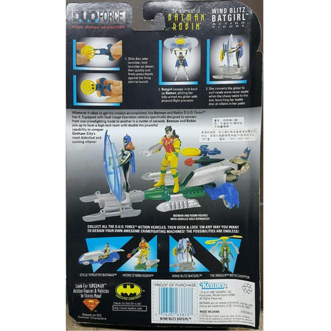 KENNER 63873 蝙蝠俠與羅賓 蝙蝠女 ADVENTURES OF BATMAN & ROBIN DUO FORCE WIND BLITZ BATGIRL SKY GLIDER MODE WAVE RACER MODE (BUY-SPK 店/SA)