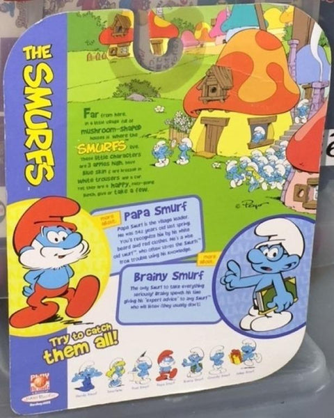 JAKKS PACIFIC 33232 藍精靈 迷你公仔 THE SMURFS MINI FIGURES PAPA SMURF AND BRAINY SMURF