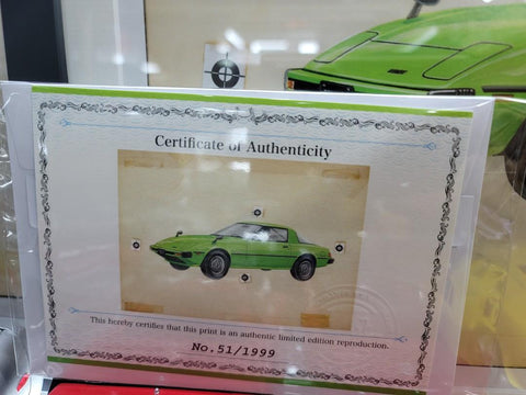 日本 Tomica  車盒彩繪藝術家松本光正 MITSUMASA MATSUMOTO  原稿高清放大複印 限量printing 一套六張連限量編號