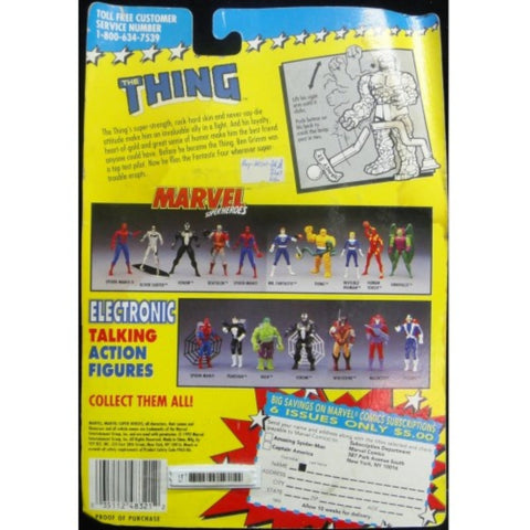 TOY BIZ MARVEL SUPER HEROES FANTASTIC 4 COSMIC DEFENDERS PULVERIZING PUNCH THE THING 神奇4俠 石頭人 (BUY-48321-SPK)
