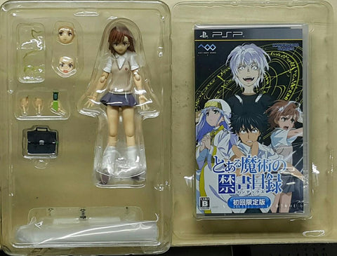 MAX FACTORY 66210 魔法禁書目錄 初回限定版 遊戲 連 御坂美琴 人偶套裝ASCII KADOKAWA GAMES SONY PSP FIGMA A CERTAIN MAGICAL INDEX FIRST LIMIT EDITION MISAKA MIKOTO FIGURE WITH UMD SET (BUY-MC)