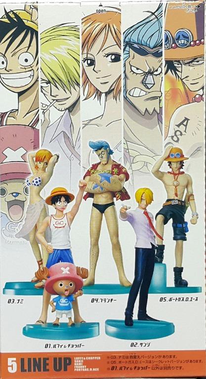 BANDAI 49695 海賊王 路飛 索柏 山治 奈美 芬奇 艾斯 盒蛋套裝 ONE PIECE STYLING FEELING FIGURE COLLECTION GRAND HOLIDAY LUFFY CHOPPER SANJI NAMI FRANKY PORTGAS D ACE SET (BUY-MC) 存