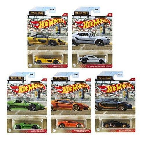 hotwheels gdg44 set dodge  challenger porsche 918 bugatti veyron lamborghini aventador mclaren senna set of 5