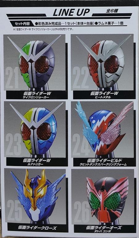 BANDAI 25170 幪面超人 幪面之世界5 幪面超人W 旋風王牌 月神槍手 幪面超人BUILD 兔子坦克氣泡形態 幪面超人CROSS-Z 幪面超人OOO 鷹虎蝗 基本組合 盒蛋套裝 KAMEN RIDER MASK WORLD 5 W CYCLONE JOKER LUNA TRIGGER BUILD RABBITTANK SPARKLING FORM CROSS-Z OOO TATOBA COMBO SET (EPC-1693-50s 存 / EPC-1811-50s 存)