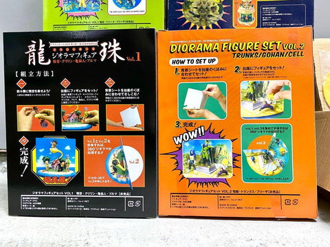 DRAGON BALL GT DVD DIORAMA FIGURE 龍珠 VOL.1-2 DVD DRAGONBALL Z SET VOL.1-3 神殿型 KARIN 塔型 DISPLAY 台 SET OF 8（BUY)