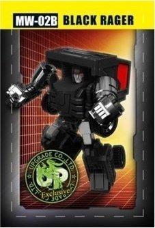 UPGRADE COMMANDER EXCLUSIVE MINI WARRIORS MW-02B BLACK RAGER (PIU-P139-60)