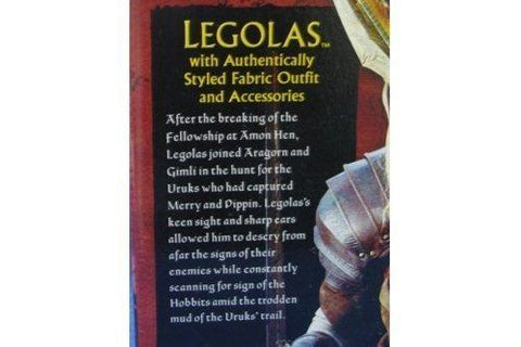 TOY BIZ 81372 魔戒 LORD OF THE RINGS LEGOLAS WITH AUTHENTICALLY STYLED (LOTR)