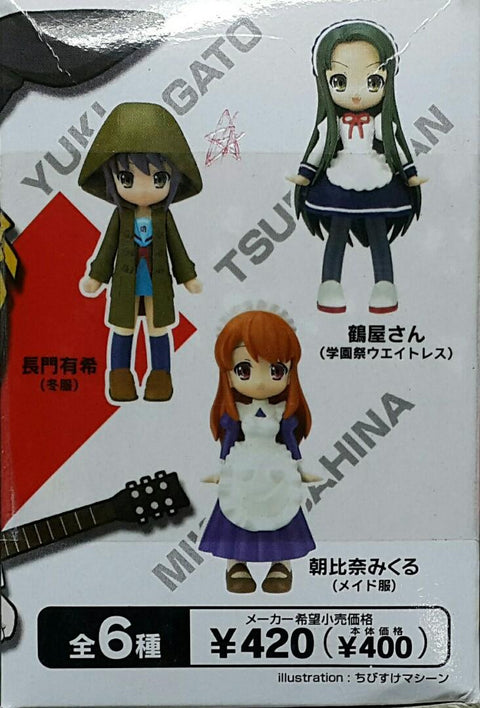 HOLD - KONAMI 13174 涼宮春日的憂鬱  涼宮春日 喜綠江美里 鶴屋 長門有希 朝比奈實玖瑠 盒蛋套裝 FIGUMATE THE MELANCHOLY OF HARUHI SUZUMIYA KIMIDORI EMIRI TSURUYA NAGATO YUKI ASAHINA MIKURU SET (BUY-MC) 存