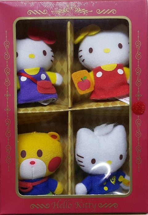 ELLON 94532-1 三麗鷗 吉蒂貓 手指布偶 吊飾 套裝 SANRIO HELLO KITTY PLUSH FINGER PUPPET MASCOT SET (BUY-CW) 存
