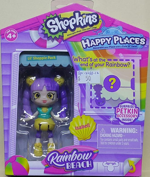 MOOSE 56841 SHOPKINS HAPPY PLACES RAINBOW BEACH ISABELL (EPC-2288-12) L