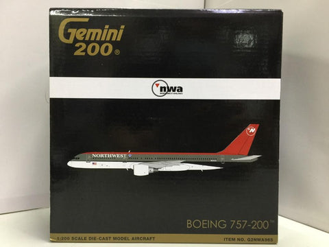GEMINI 200 1/200 nwa NORTHWEST AIRLINES BOEING 757-200 N541US G2NWA965 (20965) (P15M-154)