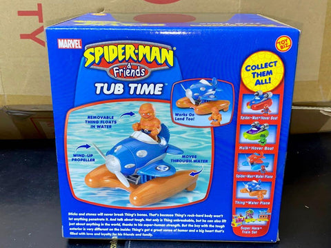 TOYBIZ MARVEL SPIDER-MAN & FRIENDS TUB TIME WIND-UP WATER PLANE - THING (LOTR-70309)