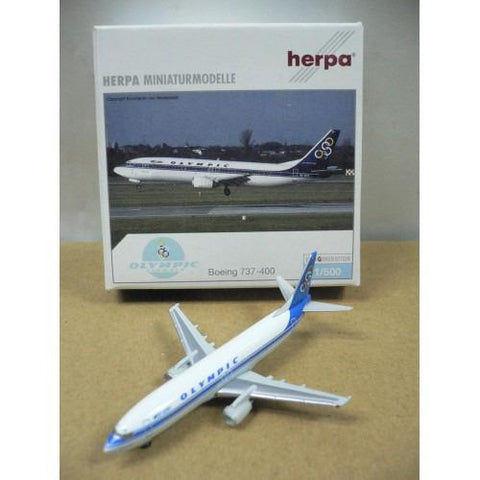 HERPA 1/500 OLYMPIC AIRWAYS BOEING 737-400 SX-BKB (512954) (PA0)