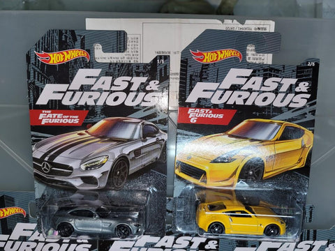 Hotwheels fast & furious 狂野時速系列金屬合金車仔 一套五架